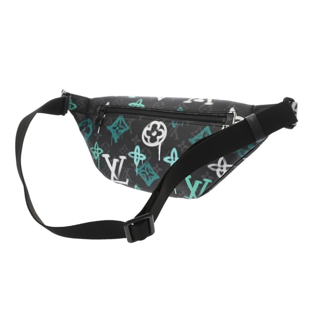 Louis Vuitton Monogram Eclipse Black Discovery Bum Bag Graffiti Canvas Body - Picture 2 of 10